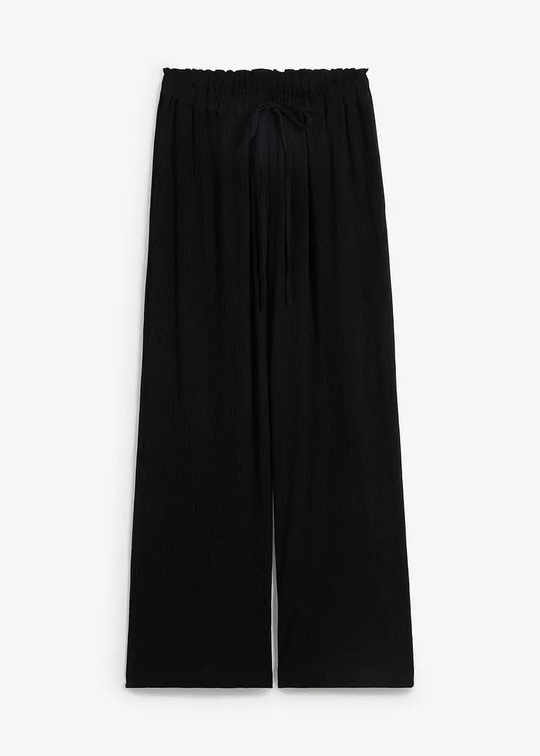 bonprix Körperumspielende Crinkle-Hose aus 100% Viskose für ein Wohlfühl-Komfort
