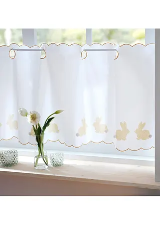 Bonprix Küchengardine Mit Hasen-Motiv Für Die Osterzeit