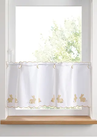 bonprix Küchengardine mit Hasen-Motiv für die Osterzeit