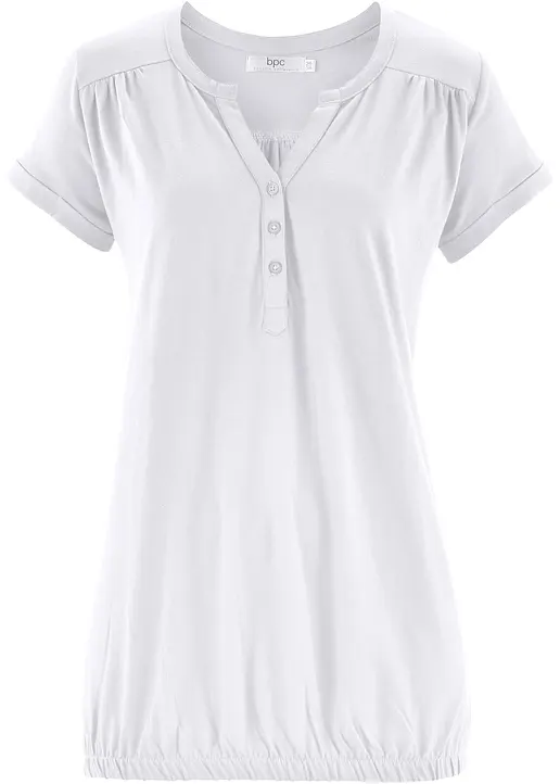 bonprix Kurzärmliges Shirt betont das Dekolleté durch den V-Ausschnitt