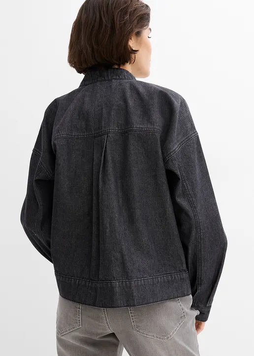 Bonprix Kurze Jeansjacke Mit Cargodetails Fällt Locker Auf Jeden Figurtypen