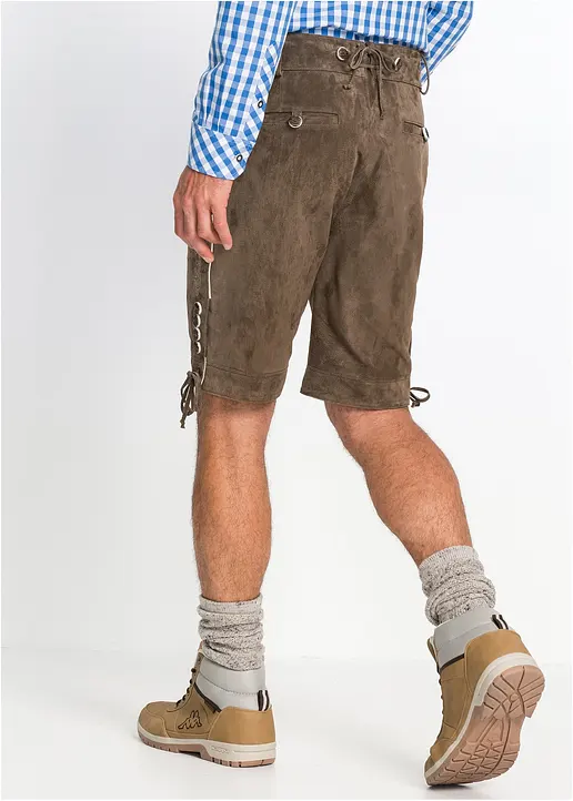 Bonprix Kurze Lederhose Mit Abknöpfbarem Latz Und Trachtentypischen Verzierungen