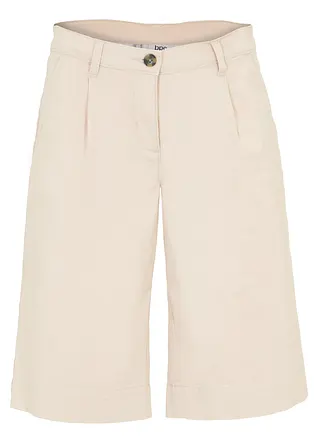 bonprix Kurze Twill-Hose mit weitem Bein - beige - Damen