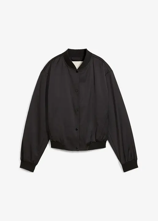 bonprix Kurzer Blouson in Oversized-Passform mit leicht überschnittenen Schultern und einem elastischen Saum