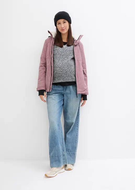 Bonprix Kuschelig Mit Teddyfleece Gefütterte Jacke Für Die Schwangerschaft Und Danach
