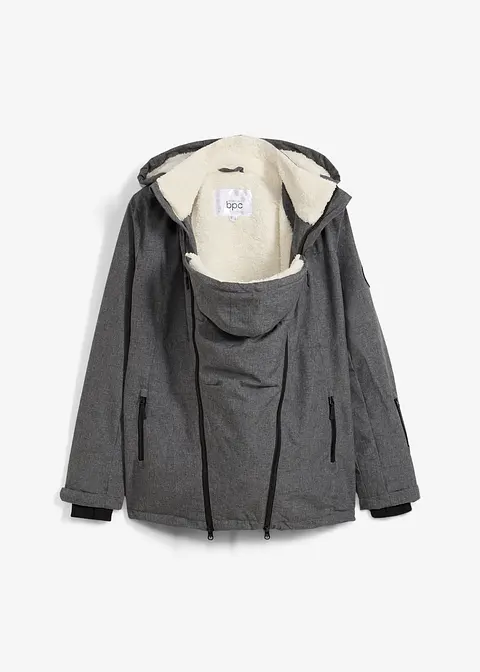 bonprix Kuschelig mit Teddyfleece gefütterte Jacke für die Schwangerschaft und danach