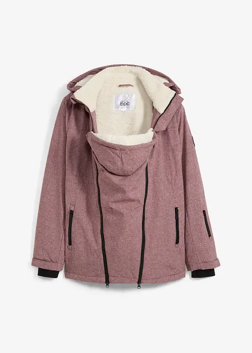 bonprix Kuschelig mit Teddyfleece gefütterte Jacke für die Schwangerschaft und danach