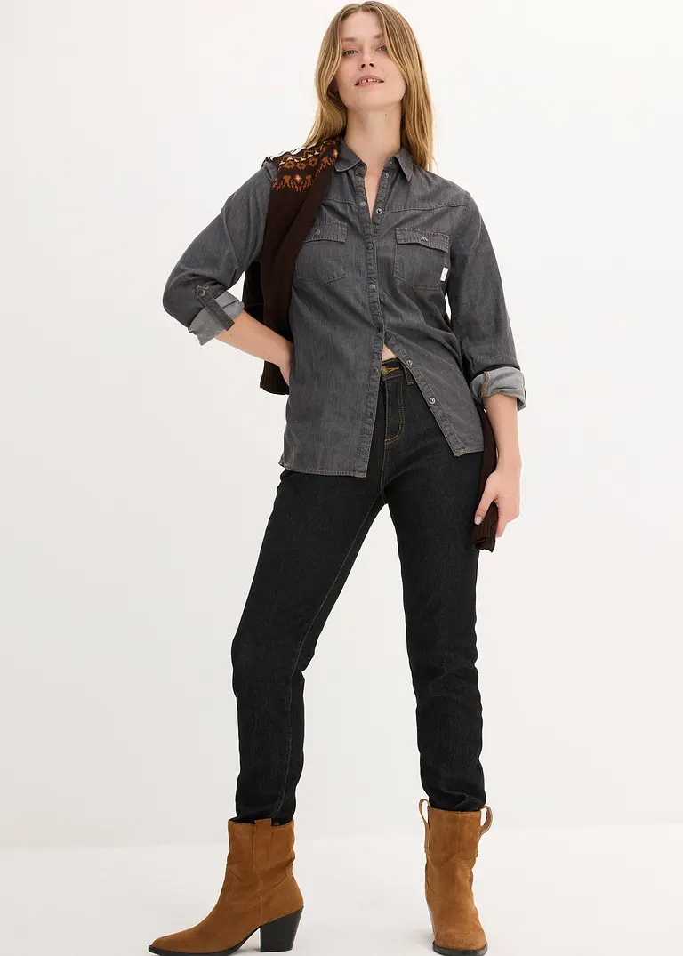 Bonprix Kuschelige Und Gefütterte Thermojeans In Slim Fit