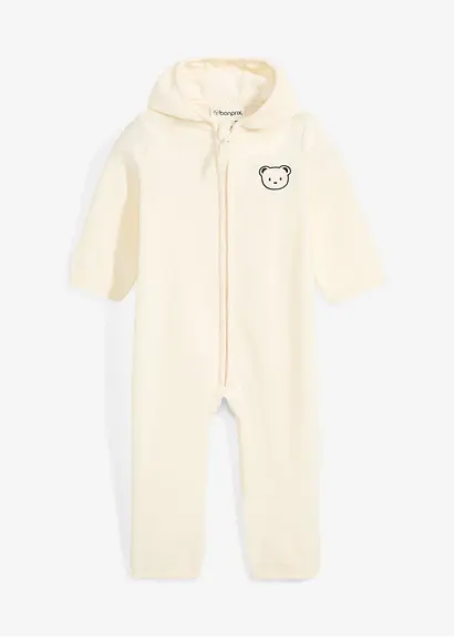 bonprix Kuscheliger Baby Fleeve.Overall - beige - Kinder