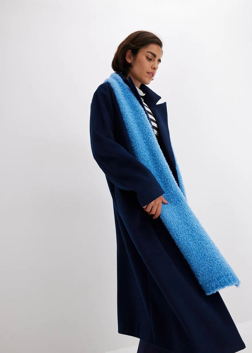Bonprix Kuscheliger Schal In Bouclé-Optik. - Blau - Damen