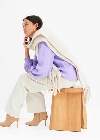 Bonprix Kuscheliger XXL-Schal Für Die Kalte Jahreszeit - Grau