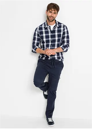 Bonprix Langarmhemd Mit Modischem Karomuster Aus Hautfreundlicher Reiner Baumwolle