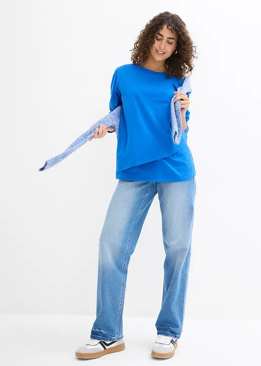Bonprix Langarmshirt Mit Stillfunktion Für Die Schwangerschaft Und Danach