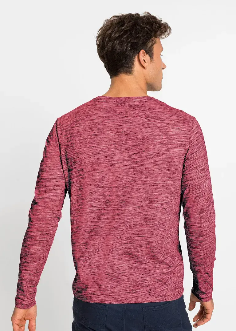 Bonprix Langarmshirts Mit Rundhalsausschnitt Und Einem Kleinen Badge Am Saum