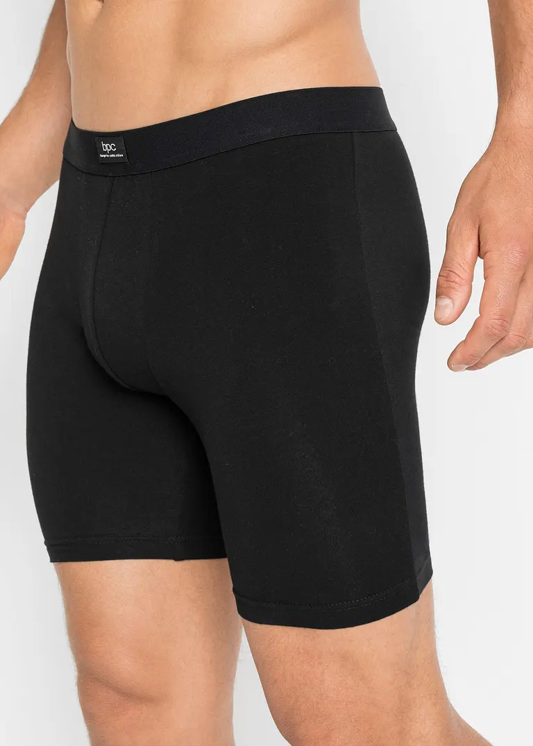 Bonprix Lange Boxershorts In Figurnaher Passform Mit Gummibund Im Doppelpack