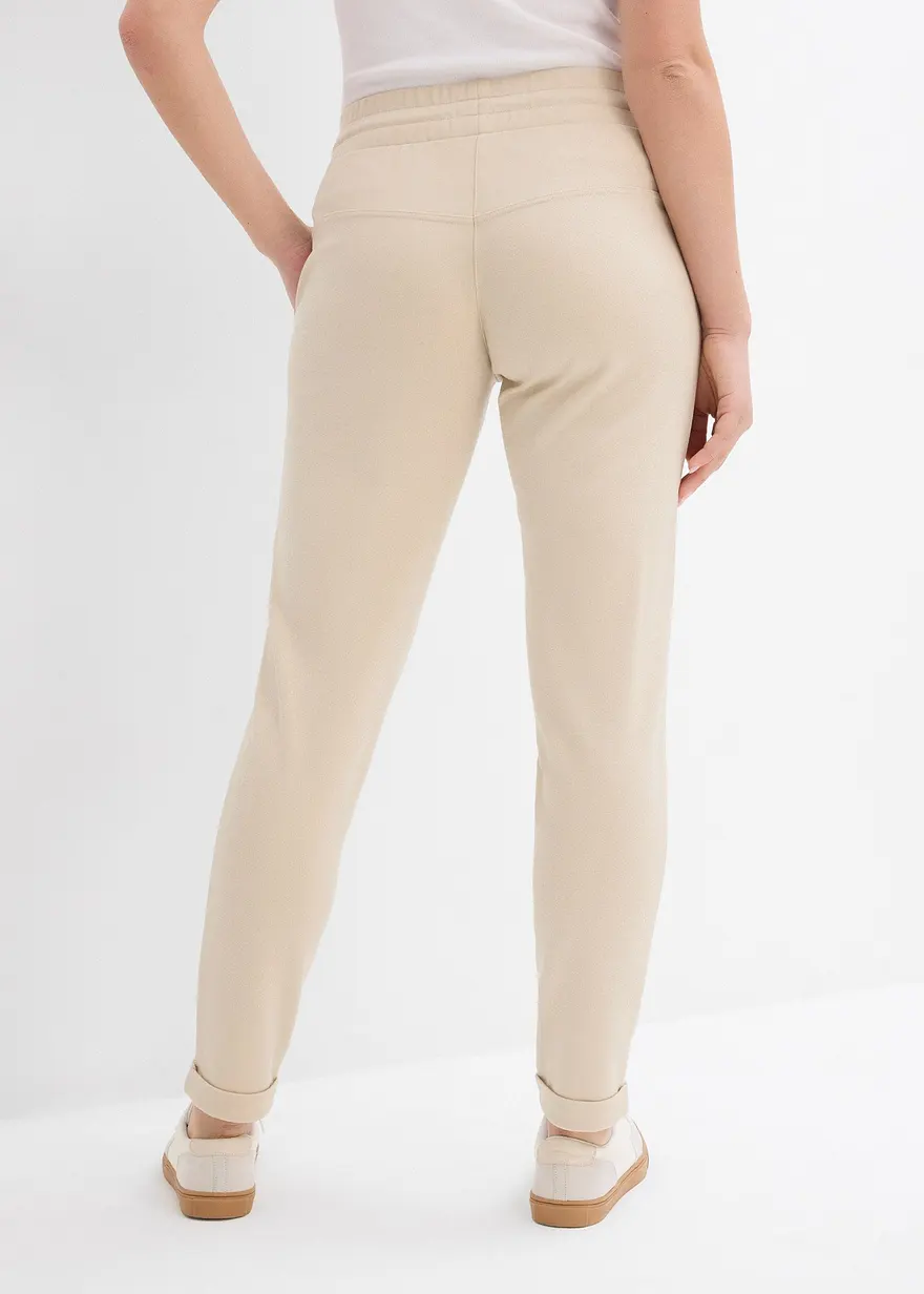 Bonprix Lange Schlupfhose Mit Kordelzug Und Bequembund - Beige