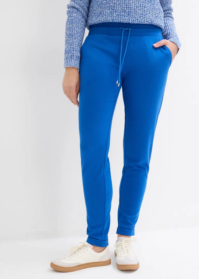 Bonprix Lange Schlupfhose Mit Kordelzug Und Bequembund - Blau
