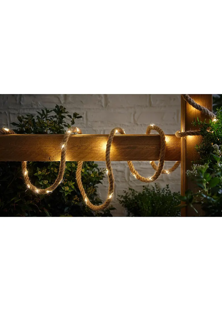 Bonprix Lange Solar Lichterkette Mit 50 LED´s - Beige