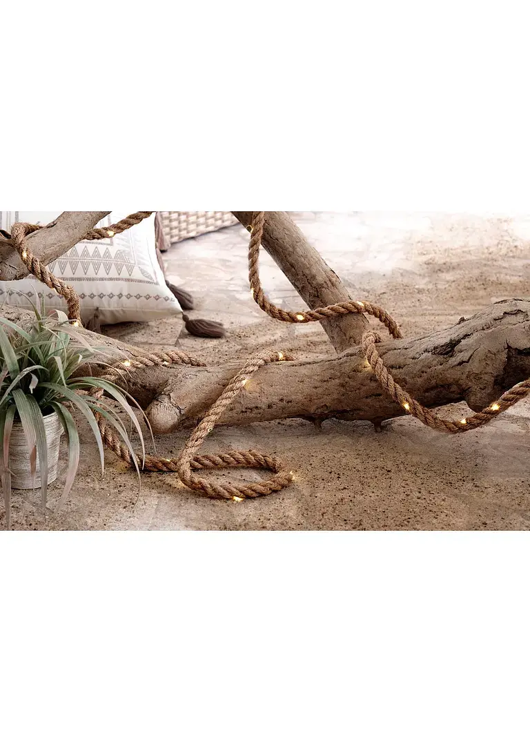 Bonprix Lange Solar Lichterkette Mit 50 LED´s - Beige