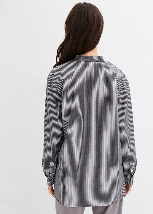 Bonprix Länger Geschnittene Bluse Im Sommerlichen Streifendesign - Damen