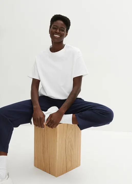 Bonprix Längeres Shirt Aus Schwerem Baumwollstoff In Premium Qualität
