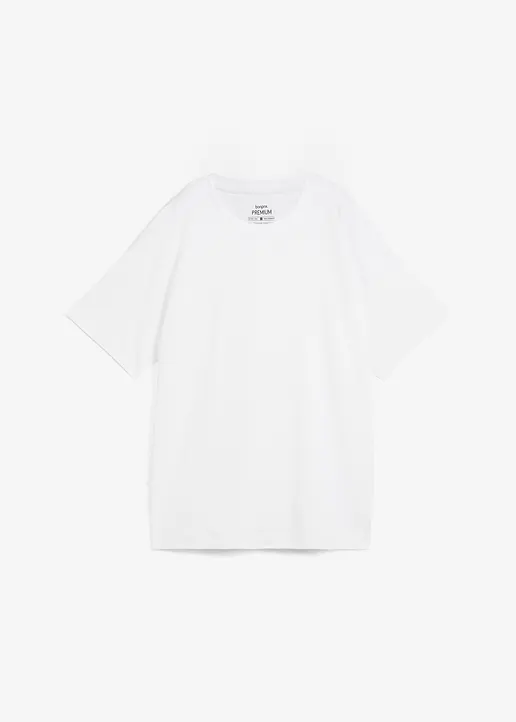 bonprix längeres Shirt aus schwerem Baumwollstoff in Premium Qualität