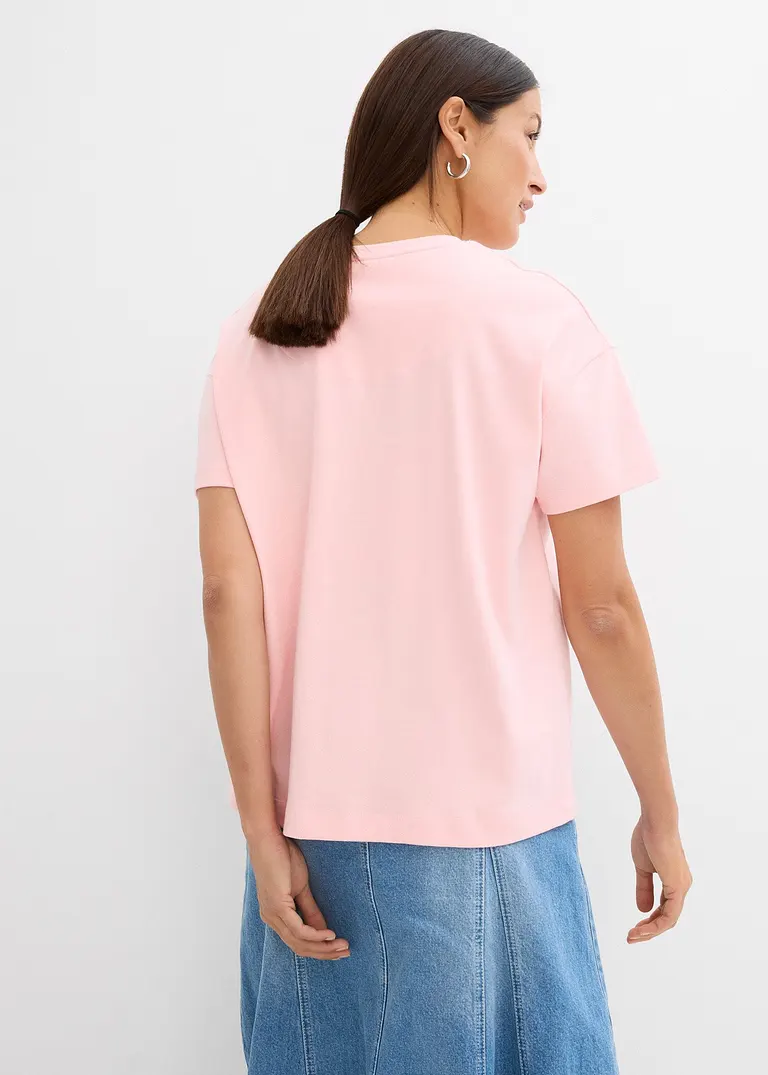 Bonprix Längeres Shirt Aus Schwerem Baumwollstoff In Premium Qualität