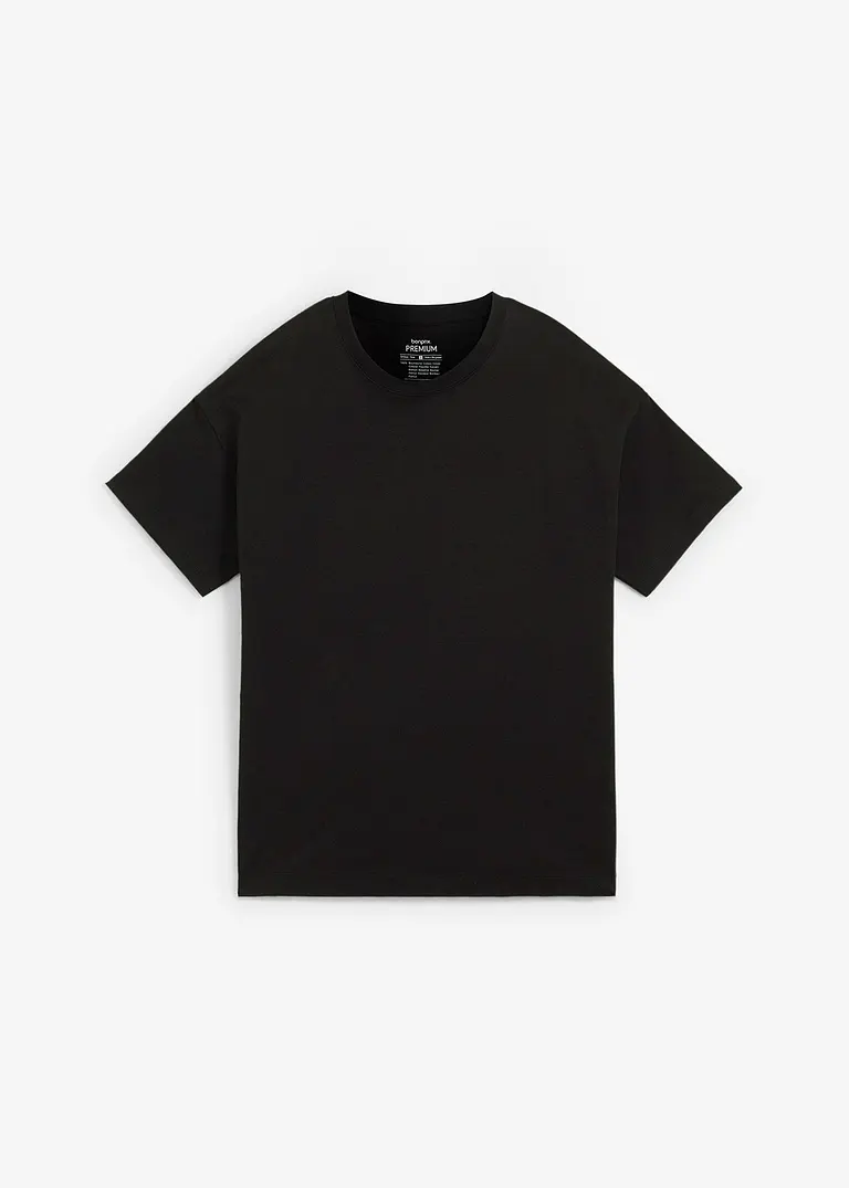 bonprix längeres Shirt aus schwerem Baumwollstoff in Premium Qualität