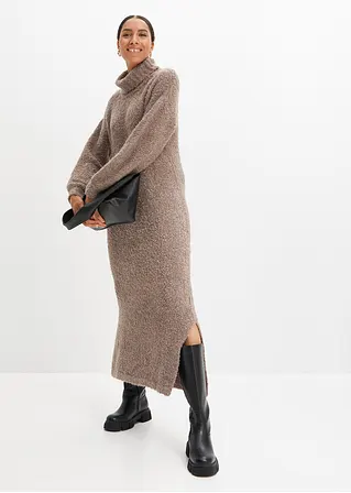 Bonprix Langes Kleid Mit Ballonärmeln Und Seitenschlitzen Für Mehr Bewegung