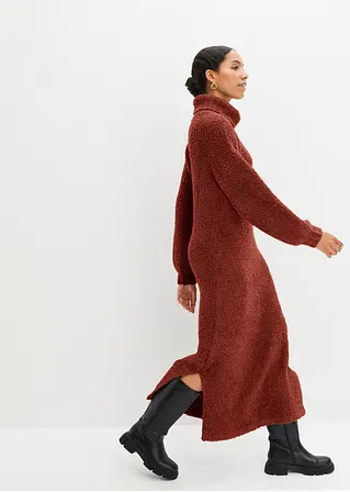 Bonprix Langes Kleid Mit Ballonärmeln Und Seitenschlitzen Für Mehr Bewegung