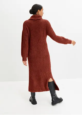 Bonprix Langes Kleid Mit Ballonärmeln Und Seitenschlitzen Für Mehr Bewegung