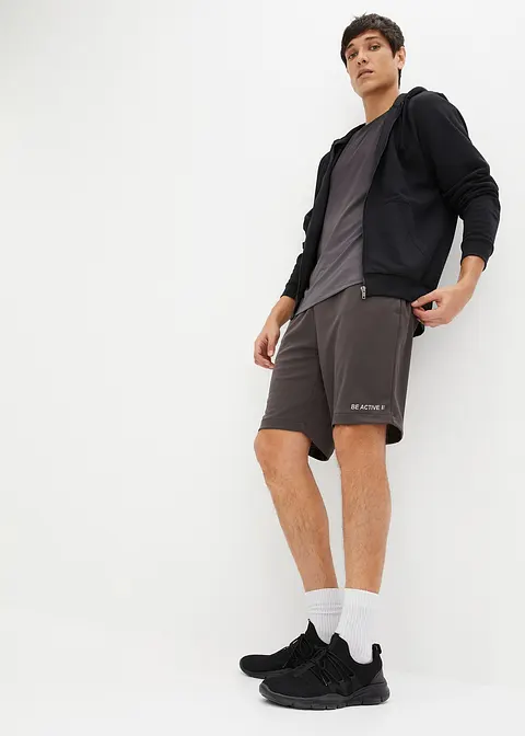 Bonprix Lässig Leichte Sporthose Aus Funtkionsmaterial - Grau