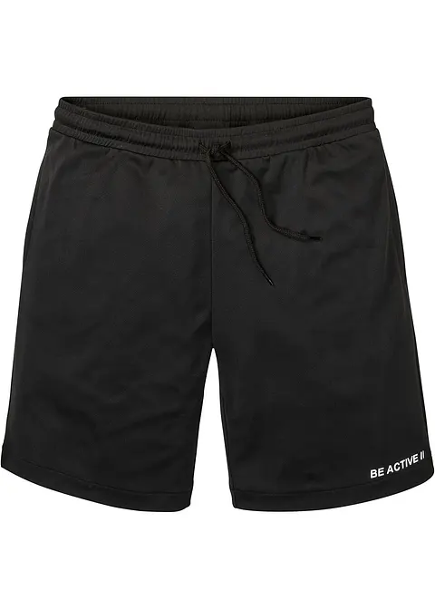 bonprix Lässig leichte Sporthose aus Funtkionsmaterial - schwarz - Herren