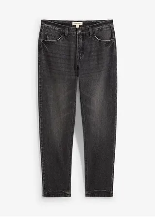 bonprix Lässig verkürzte Cropped Stretch-Jeans mit leichter Waschung