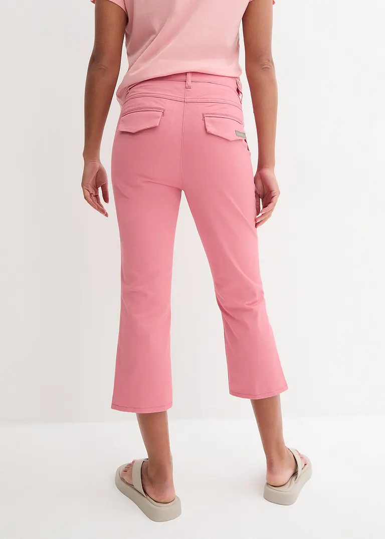 Bonprix Lässige 3/4 Hose Mit Aufgesetzten Taschen - Rosa