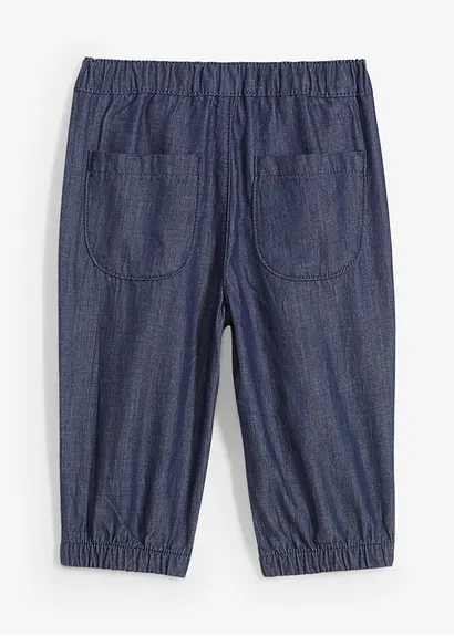 Bonprix Lässige Baby-Hose Im Jeanslook Aus Bio-Baumwolle - Blau