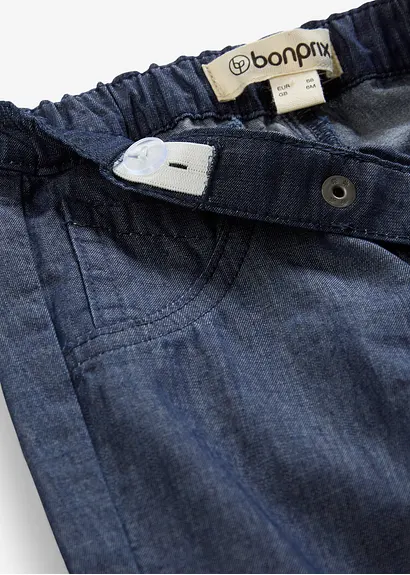 Bonprix Lässige Baby-Hose Im Jeanslook Aus Bio-Baumwolle - Blau