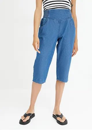 Bonprix Lässige Baggy Jeans Mit Elastischem Bund - Blau - Damen