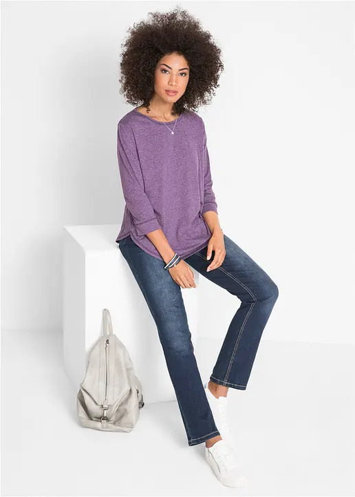 Bonprix Lässige Basic-Stretch-Jeans Im Five-Pocket-Look - Blau Regular
