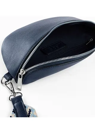 Bonprix Lässige Bauchtasche Mit Zwei Austauschbaren Schulterriemen - Blau