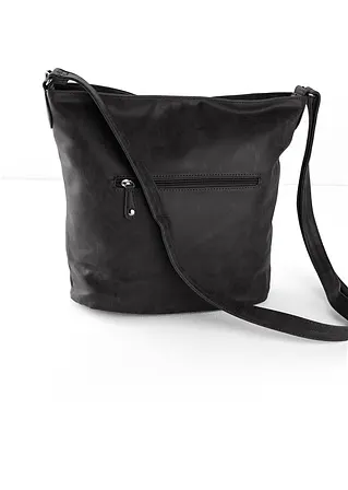 Bonprix Lässige Handtasche In Lederoptik - Schwarz - Damen