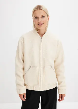Bonprix Lässige Jacke Mit Reißverschlussdetails - Beige - Damen