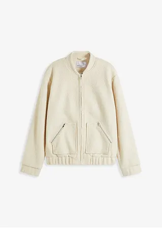 bonprix lässige Jacke mit Reißverschlussdetails - beige - Damen