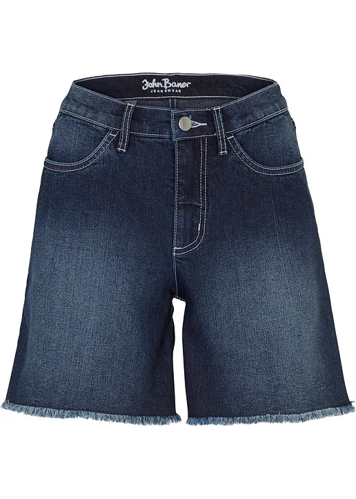 bonprix Lässige Jeans-Shorts mit Stretch - blau regular