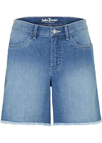 bonprix Lässige Jeans-Shorts mit Stretch - blau regular