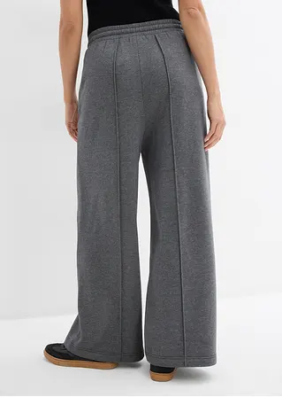 Bonprix Lässige Jogginghose Mit Seitlichen Taschen Und Weitem Bein - Grau