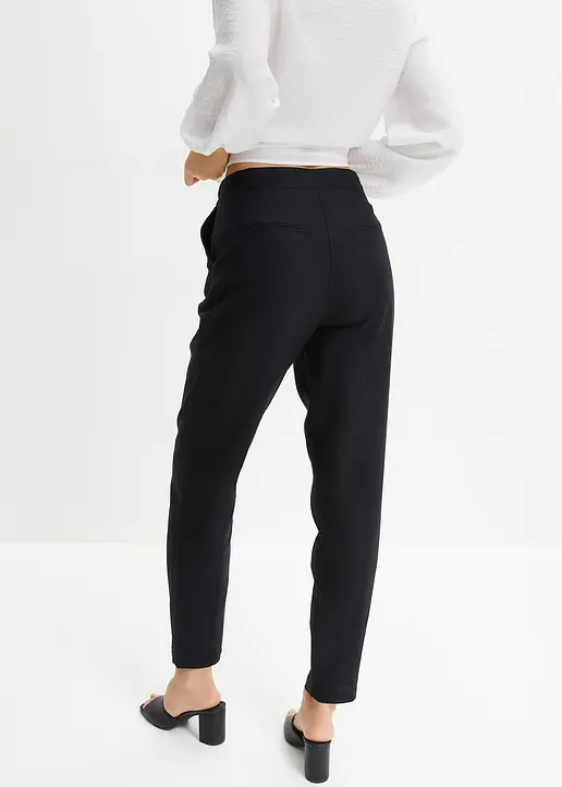 Bonprix Lässige Leinenhose Mit Elastischem Bund Und Verkürztem Bein