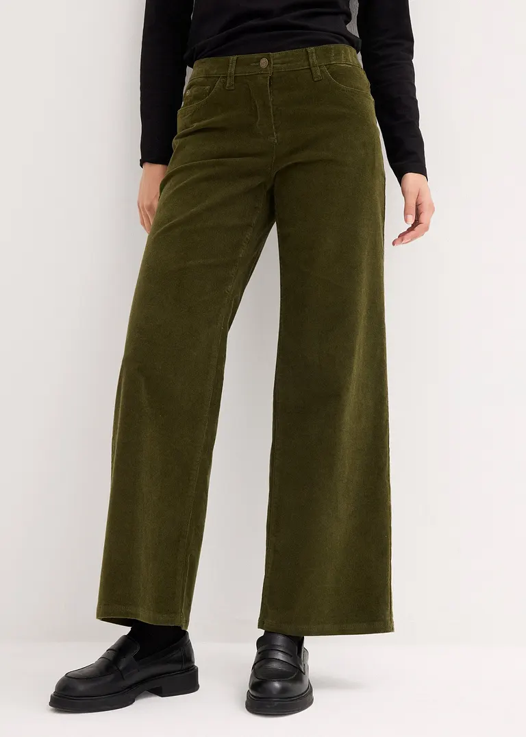 Bonprix Lässige Marlene-Stretch-Hose Mit Ausgestelltem Bein