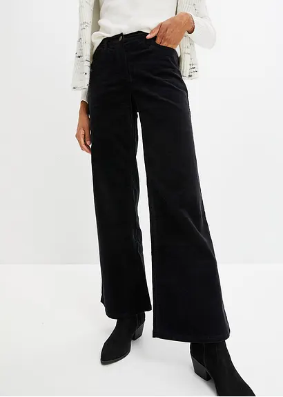 Bonprix Lässige Marlene-Stretch-Hose Mit Ausgestelltem Bein
