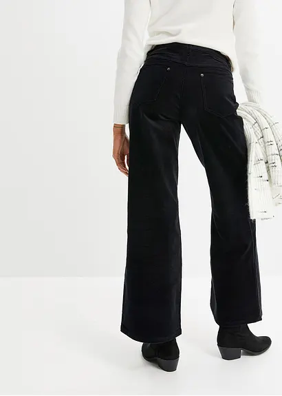 Bonprix Lässige Marlene-Stretch-Hose Mit Ausgestelltem Bein